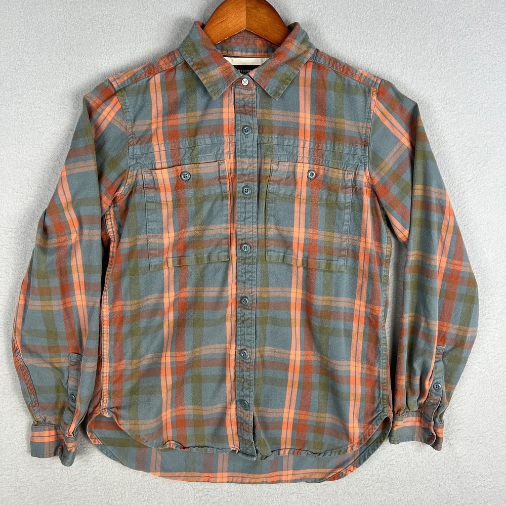 REI Co op Wallace Lake Flannel Shirt Womens S Plaid Button Up Hiking Cotton